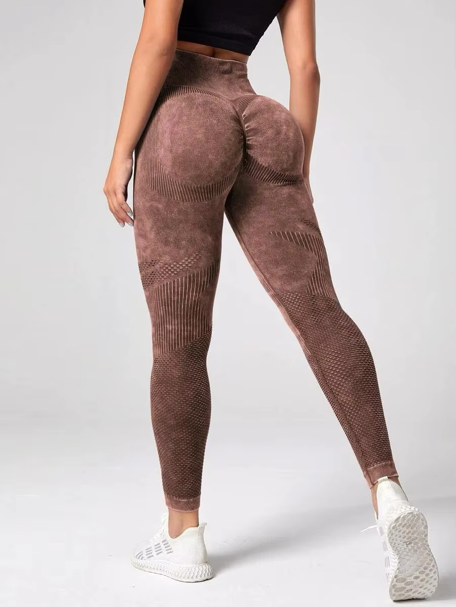 LEGGING ML DE SPORT - FADED CHOCOLAT