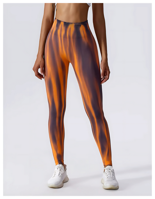 LEGGING ML DE SPORT - ORANGE SOLAIRE