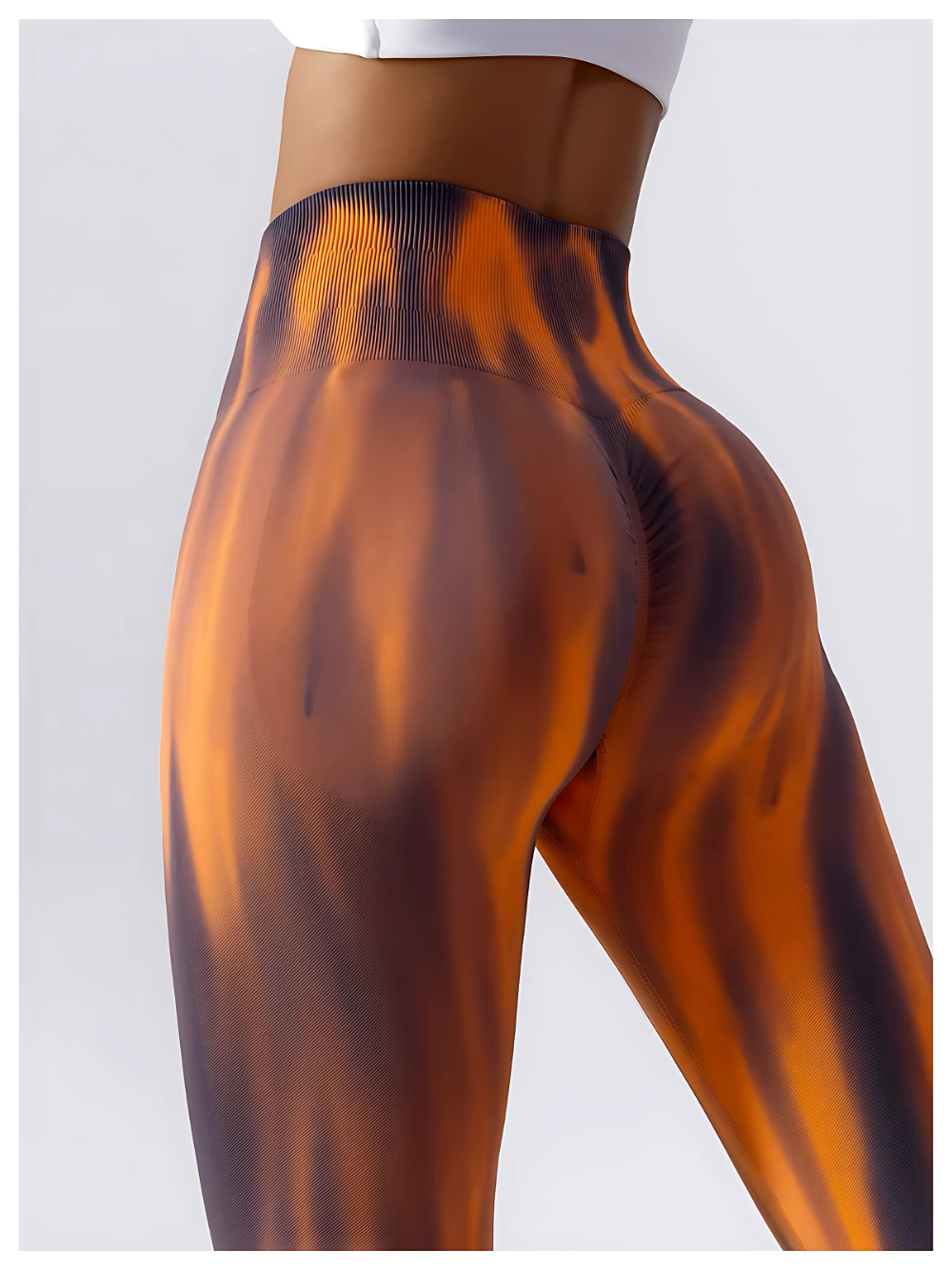 LEGGING ML DE SPORT - ORANGE SOLAIRE