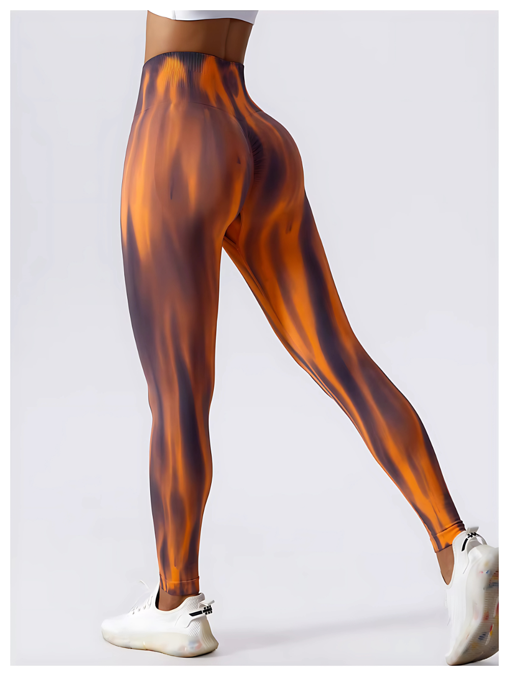 LEGGING ML DE SPORT - ORANGE SOLAIRE