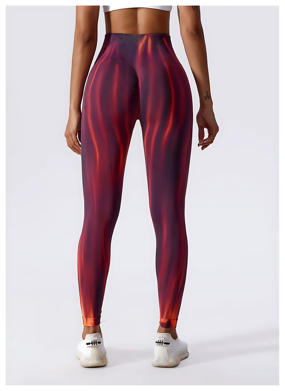 LEGGING ML DE SPORT - ROUGE CLINQUANT