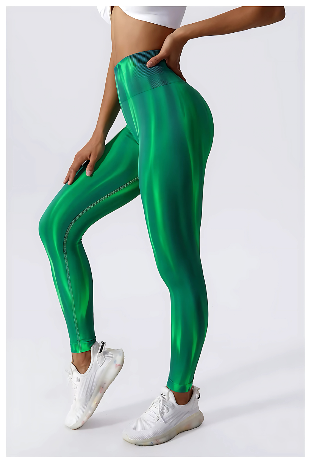 LEGGING ML DE SPORT - VERT PERCANT