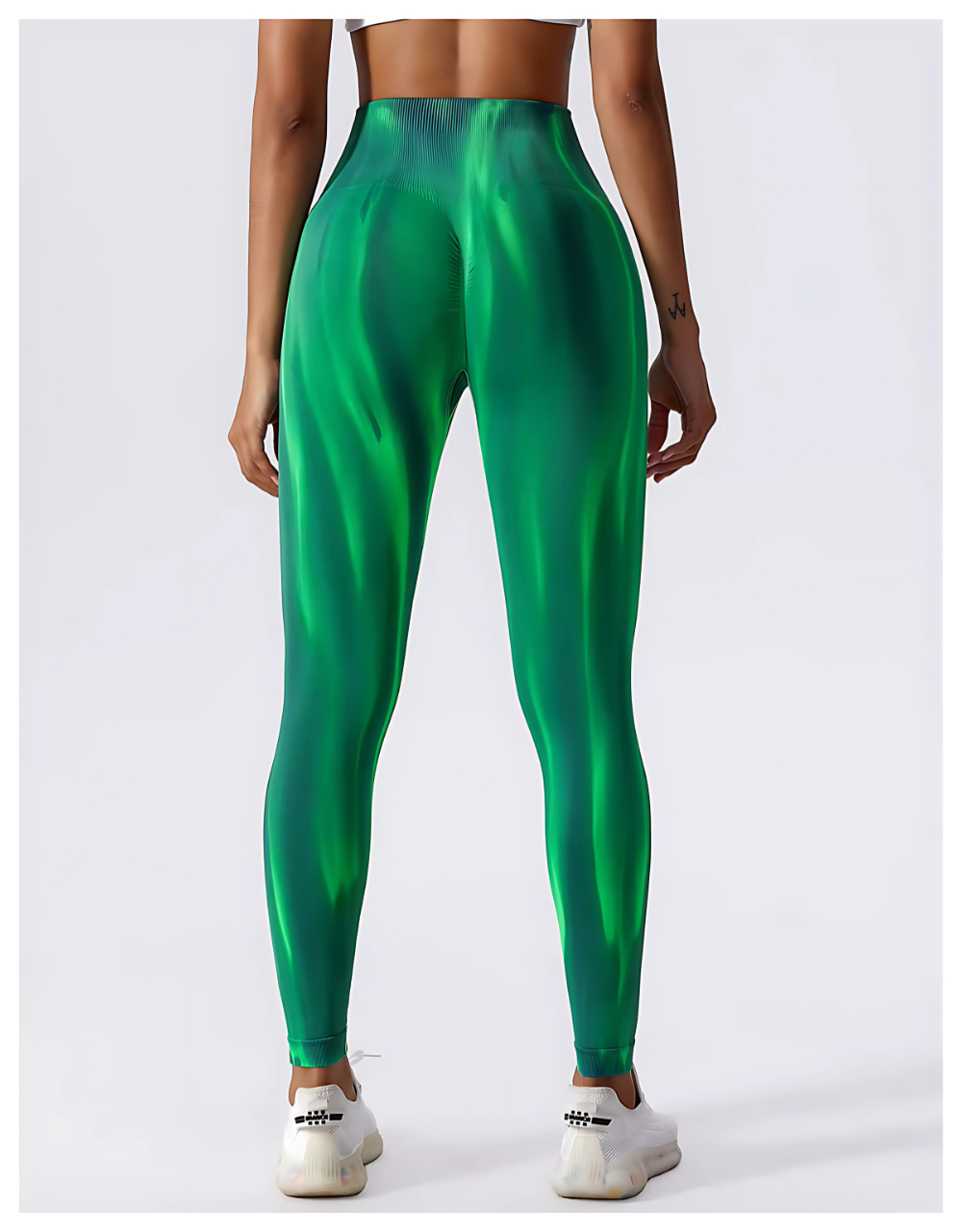 LEGGING ML DE SPORT - VERT PERCANT